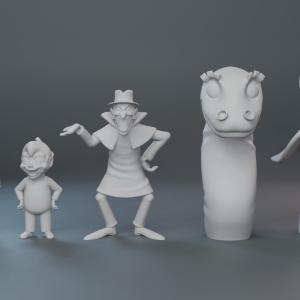 Beanie and Cecil - 5 Figure Set - 1:24