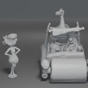 The FLINTSTONES - 6 Piece Set - 1:24